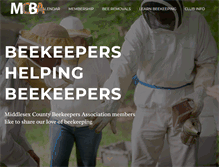 Tablet Screenshot of middlesexbeekeepers.org